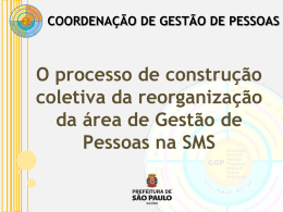gestão de pessoas - Prefeitura de São Paulo