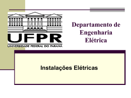 Instalações Elétricas - Engenharia Elétrica da UFPR