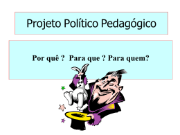 Projeto Político Pedagógico Lisete Arelaro