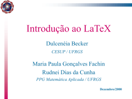 Introdução ao LaTeX - Chasqueweb