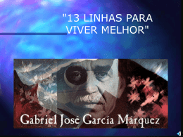 13 linhas – Gabriel Garcia Marques