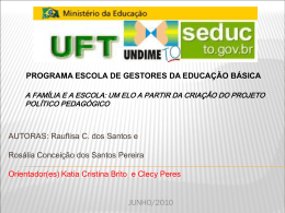 um elo a partir da criação do projeto político pedagógico