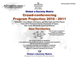 Crowd-conferences Program 2012-2011 Geo