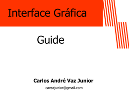 Interface Gráfica (usando Guide)