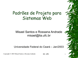 PadraoWebHandler - Universidade Federal do Ceará