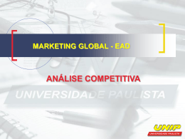 marketing global - ead análise competitiva