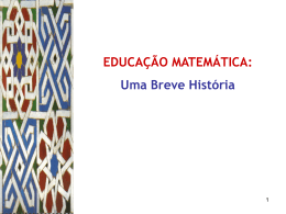 EDUCAÇÃO MATEMÁTICA - Universidade Castelo Branco