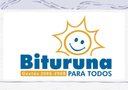 PROJETO MUNICÍPIO DE BITURUNA - PR