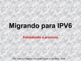 Motivação para IPV6