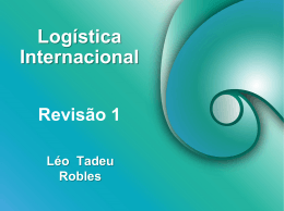 Logística Internacional Revisão 1