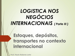 logistica nos negócios internacionais iii