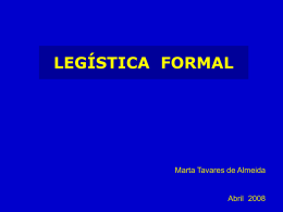 Legística Formal - Faculdade de Direito da UNL