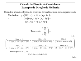 Cálculo da Direção de Caminhada: Exemplo de Direção