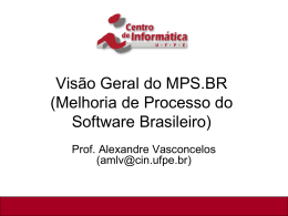 MPS.BR - Centro de Informática da UFPE