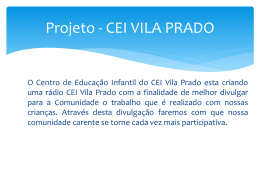 Projeto - CEI Vila Prado