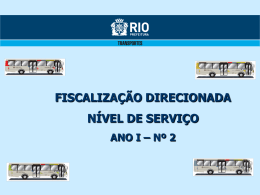 Nível de Serviço - Prefeitura do Rio de Janeiro
