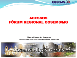 forum_regional_acessos - Cosems-MG