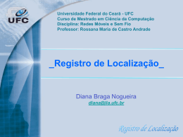 Registro de Localização - Universidade Federal do Ceará