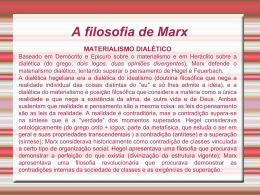 A filosofia de Marx.
