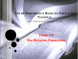 Lei de Diretrizes e Bases da Educação Nacional