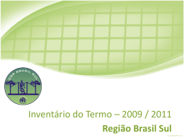 Inventário do Termo – 2009 / 2011