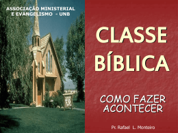 CLASSE BÍBLICA - Bem vindo a www.neemias.info