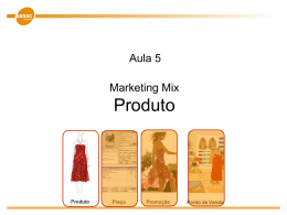Marketing mix: Produto