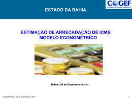 14a reuniao – Modelo Econometrico Bahia