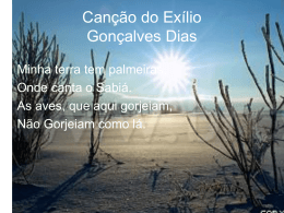 Canção do Exílio Gonçalves Dias