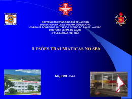 Lesoes Traumaticas no SPA - Maj Jose