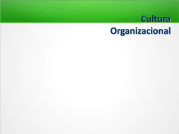 Cultura Organizacional - Docente