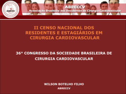 II Censo - ABRECCV - Sociedade Brasileira de Cirurgia