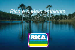 Rica e o Meio ambiente - Universidade Castelo Branco