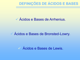 ácidos e bases de lewis