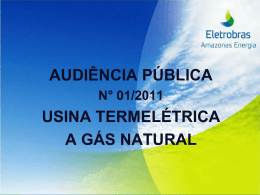 objetivo da audiência - Eletrobras Amazonas Energia