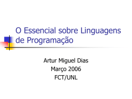 Apresentação "Linguagens de Programacao"