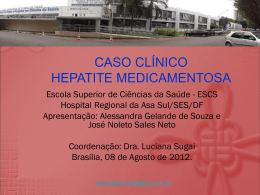 Caso Clínico: Hepatite medicamentosa
