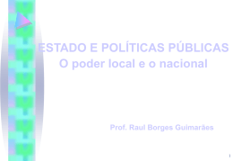 Estado e políticas públicas ppt
