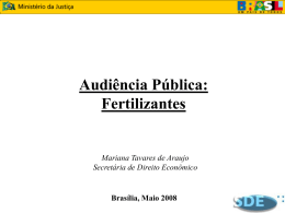 1. Mercado Brasileiro de Fertilizantes