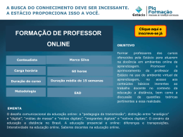 Formação de Professor para Docência Online