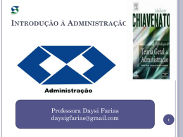 introdução à administração - Universidade Castelo Branco