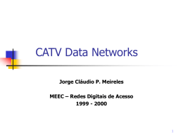 Redes de Dados CATV