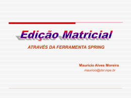 Edição Matricial Mauricio - DSR