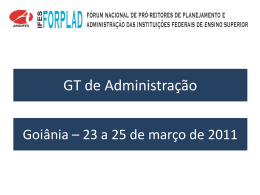 GT ADMINISTRAÇÃO - Unifal-MG