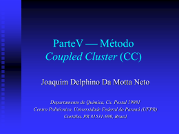 Método coupled cluster - Departamento de Química