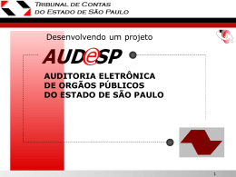 Apresentação - Tribunal de Contas do Estado de São Paulo