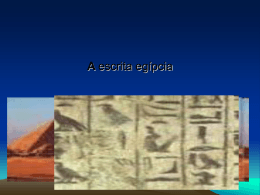 A escrita egípcia
