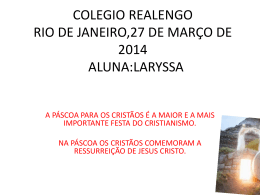 COLEGIO REALENGO RIO DE JANEIRO,27 DE