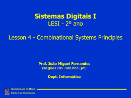 Combinational Systems Principles