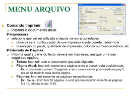 MENU ARQUIVO - Centro de Informática da UFPE